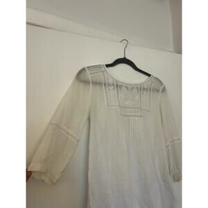 White Lace Cottagecore Top